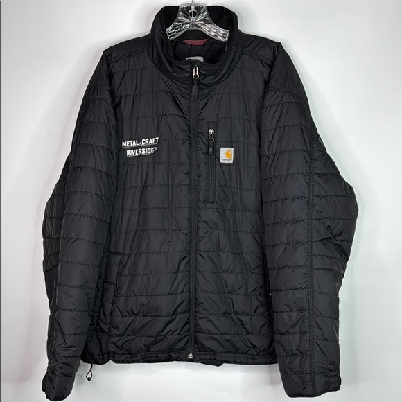 Carhartt Rain Defender Insulated Relaxed fit Black BRANDED Jacket Size 2XL - Picture 1 of 10